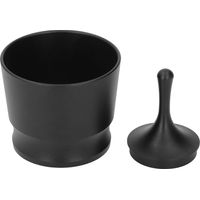 ASHATA Récipient Récepteur de Poudre de café en Alliage d'aluminium de qualité Supérieure, Tasse de Dosage de café de Conception Précise pour les Amateurs de (BLACK).