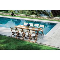 Tavolo in legno da giardino esterno allungabile 180-240cm Munroe