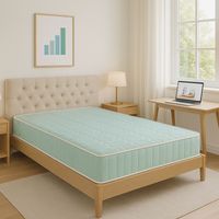 Colchón 90x190 x 18 cm + Protector + Almohada Visco - una cara con soporte suave y otra con soporte firme - referencia Tabatha - relleno 100 % poliéster - núcleo 100 % poliuretano poliéster HR Dernièr