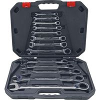 Bgs Technic – Jeu de clés mixtes à cliquet 8 - 32 mm 13 pièces – Angle de réglage 5° – Acier chrome-vanadium – Fonction cliquet 72 dents