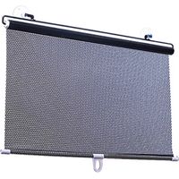 Cortina enrollable opaca sin taladrar, persiana enrollable retráctil parasol con ventosa, cortinas opacas, para ventanas de coche/oficina,50x125cm Lefou