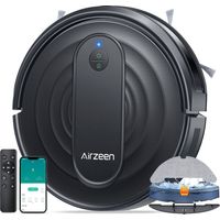 Airzeen Robot Aspirapolvere, 3 in 1 Robot Aspirapolvere 3000Pa Alta potenza di aspirazione Aspirapolvere Robot Silenzioso, App/WiFi, 150 Min autonomia