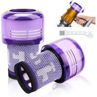 2 Stück Filters für Dyson V12, Washable Ersatzfilter für Dyson V12 Detect Slim Absolute Extra/Total Clean/Fluffy Vacuum Cleaner, Ersetzen Sie 971517-01