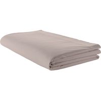 Drap plat piqué uni en percale de coton Lin 180x290 cm