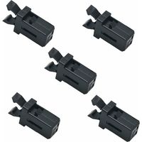 5 Pièces Loquets de Rechange en Plastique,Poubelle peut verrouiller Catch Press Touch Lid Bin Clip Loquet Réparation Serrure de remplacement,Noir