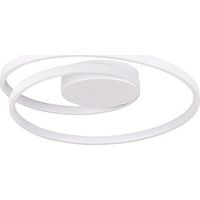 Plafonnier LED D460 46W Blanc Mat ZAMBELIS FS - Blanc chaud - 3000K