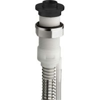 Sapho - Ojal de ducha para borde de bañera con flexo incluido, negro mate PD46713
