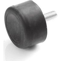 Tampone di gomma per piedino, con perno filettato unilaterale, diverse misure (M6 x 18, 20 x 23,5)
