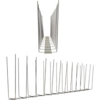 1 mètre pointes mouettes 2 rangs sur V2A Titan - solution de qualité pour contrôle des oiseaux pointes en acier inoxydable de contrôle des oiseaux