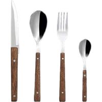 Comas Rosewood set 24 posate Inox 18/10 manico legno