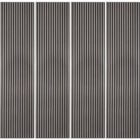 4 x panneaux acoustiques décoratifs 240x60cm bois sombres Kover-DB