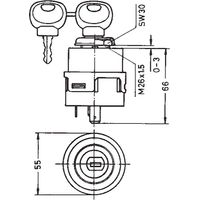 Aptiv 330332 – Commutateur de démarrage MERIT – 4 Positionen – 2 Stifte