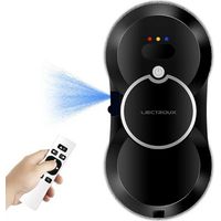 Robot Laveur de Vitres Liectroux HCR-10, Pulvérisation d'eau ultrasonique, routage AI, moteur sans balais, réservoir d'eau 30ml, Noir, 5 ANS DE GARANTIE