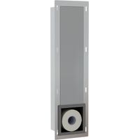 FugaFlow Eccelente Acces Porte-rouleau de réserve encastré pour WC - Gunmetal brossé PVD