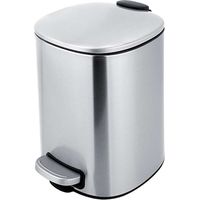 Nimco - Poubelle, 5 l, inox mat KOS 9005-10