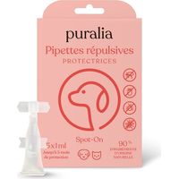 5 pipettes répulsives Spot-on 1 ml PURALIA