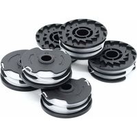 Ersatzspule für Lidl Parkside Akku-Rasenmäher (PRTA 20-LI, PRT 550, PRT 300) - 1,6 mm, 2 x 4 m, 6er-Pack