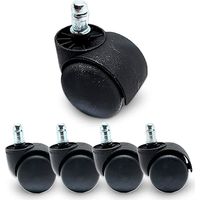 Ruedas silla gamer, 5 uds