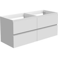 Waschtisch mit/ohne Waschbecken Waschbeckenunterschrank Badmöbel 120cm Weiß Keine Waschbecken