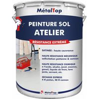 Peinture Sol Atelier - Gris fenêtre - RAL 7040 - 15 L - Métaltop