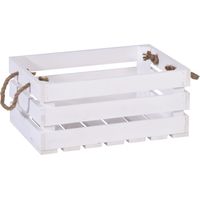 iWerk Holzbox mit Kordel Tragegriff M 40 x 27 x 18 cm Aufbewahrungsboxen