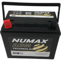 Numax – Batterie de tondeuse motoculture 12V 32Ah – Technologie AGM – CCA 330A – Polarité gauche