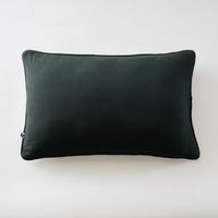 Coussin déhoussable avec passepoil "Gaïa" 40 x 60 cm "Gaze de Coton" l'Effet Papillon - Gaia Sapin -