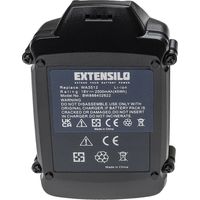 EXTENSILO 3x Akku kompatibel mit Worx WG778E, WG894E, WG801E, WG779, WG891, WG891E, WG778E.1, WG894E.9 Werkzeug (2500 mAh, Li-Ion, 18 V)