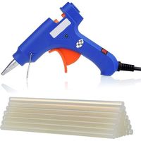 Glue Guns, Mini Hot Glue Gun High Temperature Melting Glue Gun kit with 25 Glue Sticks Flexible Trigger for DIY Small Craft Projects&Sealing and Quick Repair(Blue)