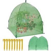 teli protettivi antigelo per piante, 56 cm x 56 cm, tenda da giardino rialzata con cupola per l'umidità, ideale per la germinazione, la propagazione delle piantine e la protezione delle piante dagli a