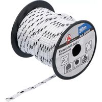Corde en matière plastique / utilisation universelle 3 mm x 20 m noir / blanc