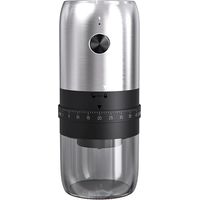 Moulin à Café Électrique, Broyeur Cafe Grain avec 40 Réglages de Mouture Précise, Rechargeable par USB, Broyeur en Céramique en Déplacement, pour le Bureau, Les Voyages et le Camping (Noir)
