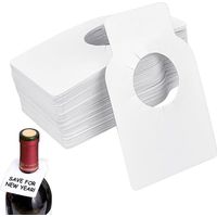 100 Étiquette de Cave à Vin Étiquettes de Bouteille de Vin Étiquettes Réutilisables Vin Étiquettes Bouteille Vin Étiquette Goulot Bouteille Vin Blanche pour Bouteille de Vin et Caves