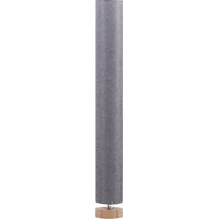 Lámpara de Pie E27 40W Pantalla Lino Metal Ø15x120 cm Gris