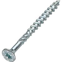 Vis charpente TEKOR Tête fraisée Cranté TORX T30 6X90 Filetée sur 50 Pointe antifendage type 17 Acier zingué - 1 pièce