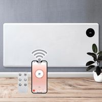 Purus 2000W WIFI Electric Radiator Panel Heater White Wall Mounted or Floor Standing Bathroom Safe Timer and Thermostat