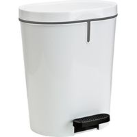 Cestino a pedale Denox Bianco Rettangolare 25 L
