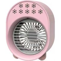 Mini Climatiseur Portable, Climatiseur Mobile Sans Évacuation, Ventilateur Silencieux Chambre, Climatiseur Mobile Silencieux, Clim Portable Rechargeable USB Petit Humidificateur Air 3600mAh 4 en 1, po