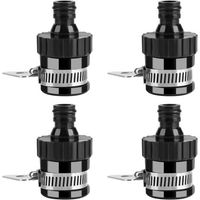 Adattatore per rubinetto, connettore universale per rubinetto, connettore per tubo da giardino (diametro 20 mm) (4 pezzi)