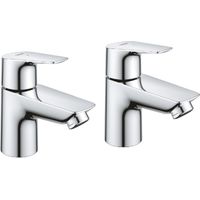 Bauedge Pillar Tap Pair Chrome - 2042110M - Stylish and Functional