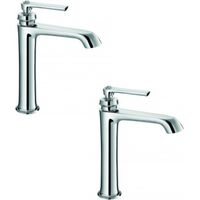 Juego de dos mezcladores retro de lavabo alto PAINI Lady's 180 Chrome