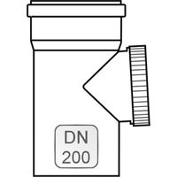 Revisionsstück PP, DN200 - 48000012942 von Weishaupt