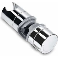Adjustable 18-25mm ABS Shower Head Replacement Hand Shower Bar Head Slider Clamp Holder Chrome