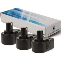 Lot de 3 batteries pour Ryobi BID-1801M vissesuse à percussion 3000mAh 18V
