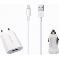 Kit De Recharge De Batteries Cellulaire Smartphone Câble Usb Cellulaire Maison Voiture Ms-t004