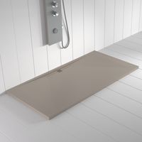 Plato de ducha de resina Wide Arena ANTIDESLIZANTE (Rejilla a color) - 80x130 cm - Válvula+Rejilla GRATIS