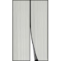 Apalus Magnetisches Moskitonetz für Türen, Netzvorhang, Magnetverschluss von oben bis unten mit automatischer Schließung, hält frische Luft im Inneren (130 x 240 cm, Schwarz)