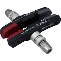 Pastillas de freno V-brake Clarks CPS301 para MTB, 72 mm, rojo-negro-gris