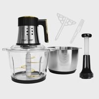 Comfy Nest CN-FP2X3: 200W 3-in-1 Dual Multi-functional Food Processor and Egg Beater/ Mixer - 3L+3L