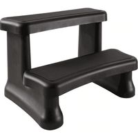 Platinum Spas Whirlpool Treppe Einstiegstreppe für Whirlpools Black V1 72x40x53,5cm
